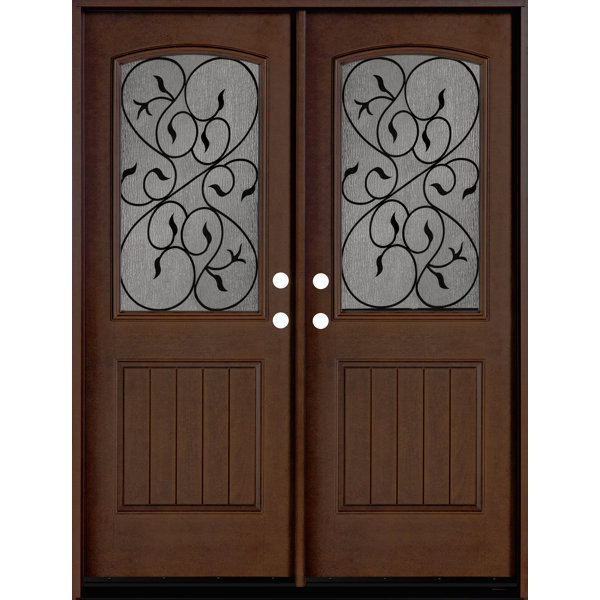 Door Destination 80'' Paneled Fiberglass Front Entry Doors & Reviews Wayfair